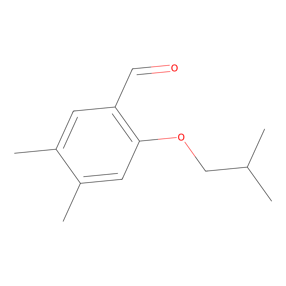 2-Isobutoxy-4,5-dimethylbenzaldehyde molecular structure, CAS 2901081-64-7