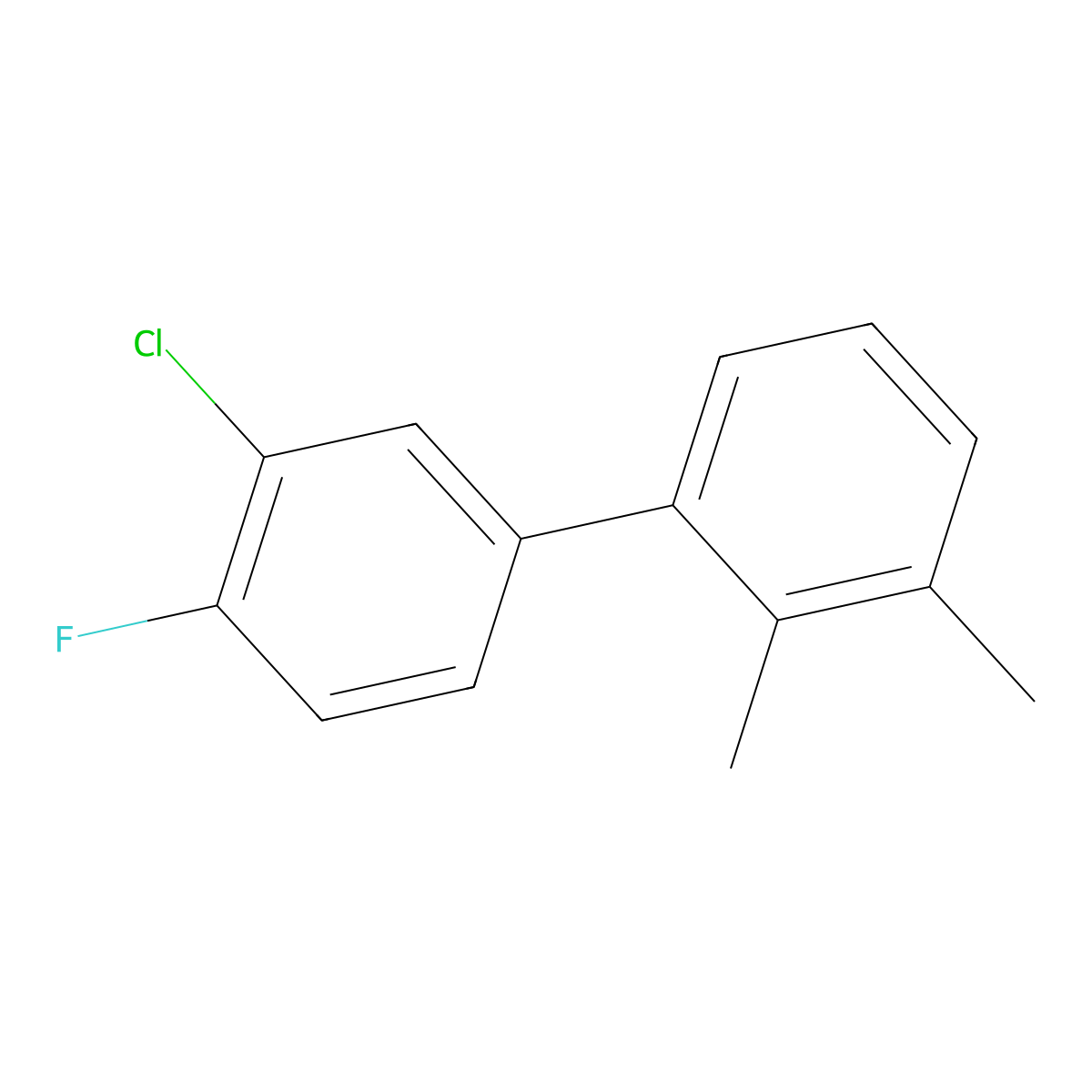 3'-Chloro-4'-fluoro-2,3-dimethyl-1,1'-biphenyl molecular structure, CAS 2901081-77-2