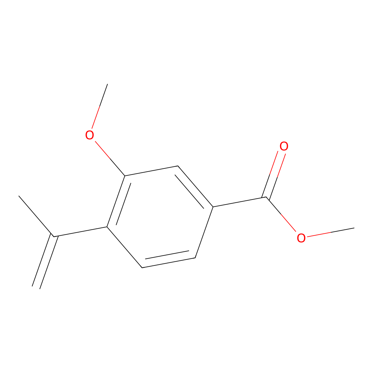 Methyl 3-methoxy-4-(prop-1-en-2-yl)benzoate molecular structure, CAS 2901082-15-1