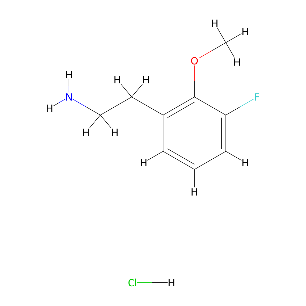 2-(3-Fluoro-2-methoxyphenyl)ethan-1-amine hydrochloride molecular structure, CAS 2901082-18-4
