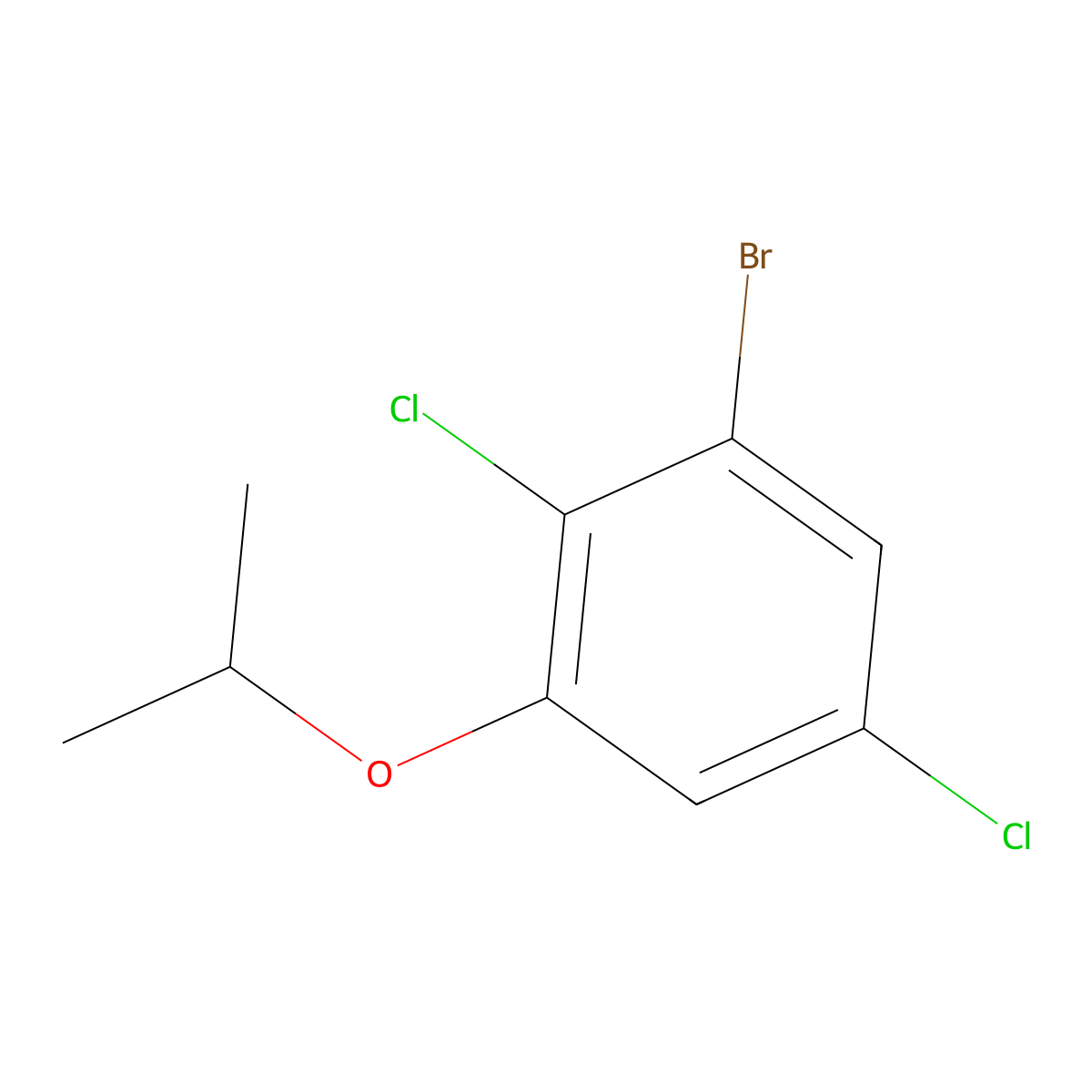 1-Bromo-2,5-dichloro-3-isopropoxybenZene molecular structure, CAS 2901082-25-3