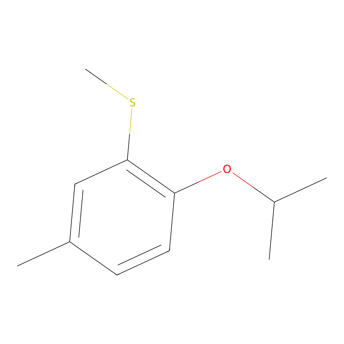 (2-Isopropoxy-5-methylphenyl)(methyl)sulfane molecular structure, CAS 2901082-37-7