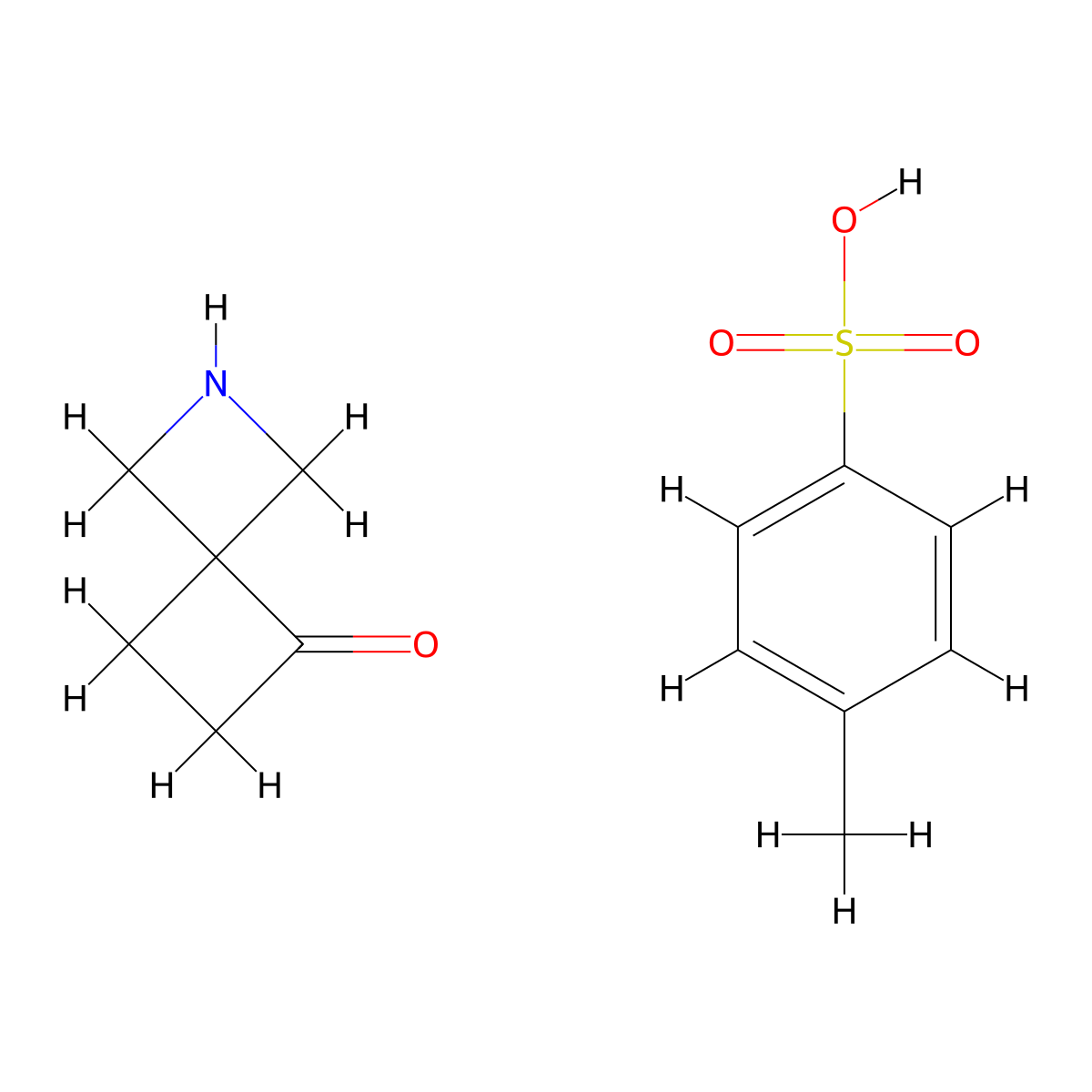 2-Azaspiro[3.3]heptan-5-one, 4-methylbenzene-1-sulfonic acid molecular structure, CAS 2901082-55-9