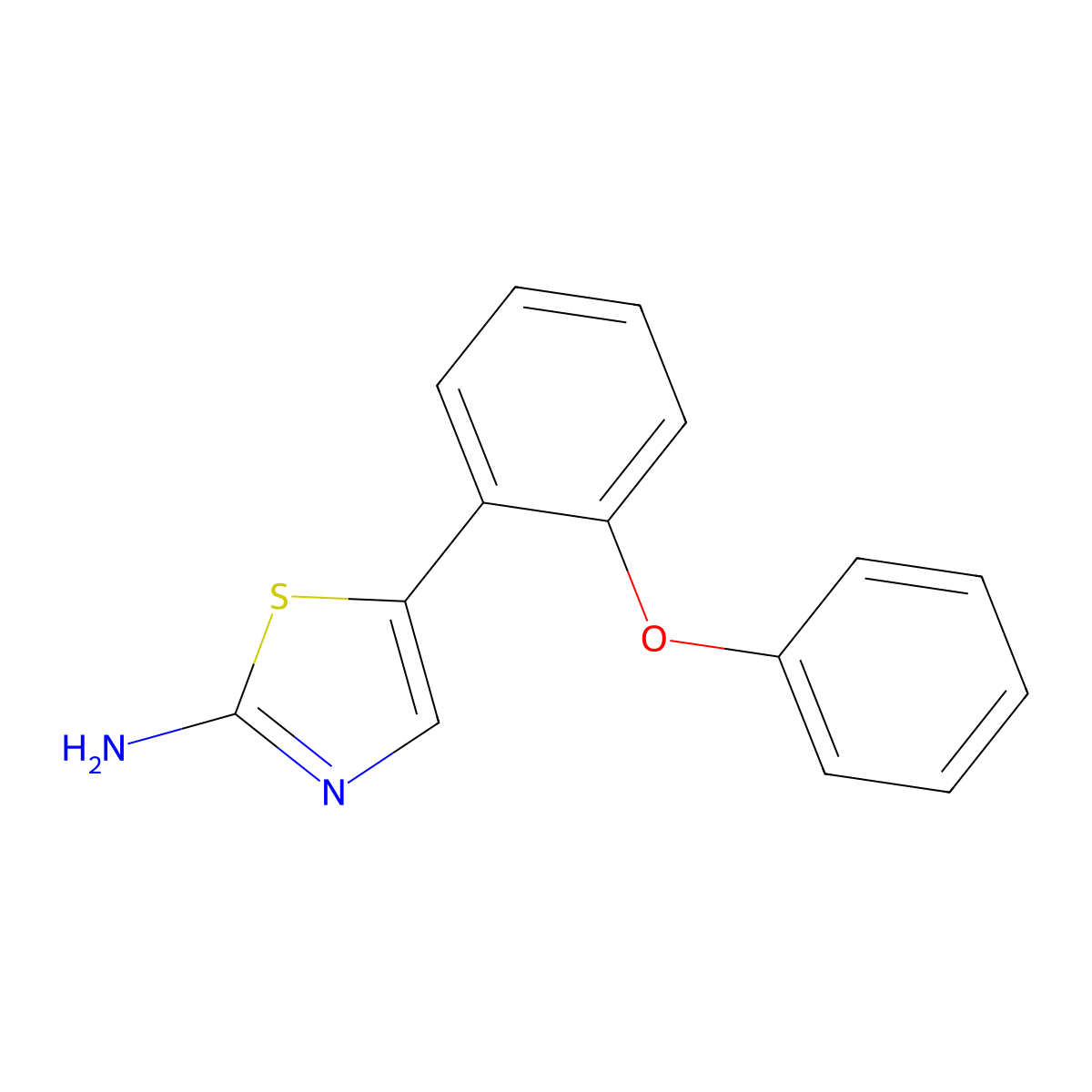5-(2-Phenoxyphenyl)thiaZol-2-amine molecular structure, CAS 2901082-70-8