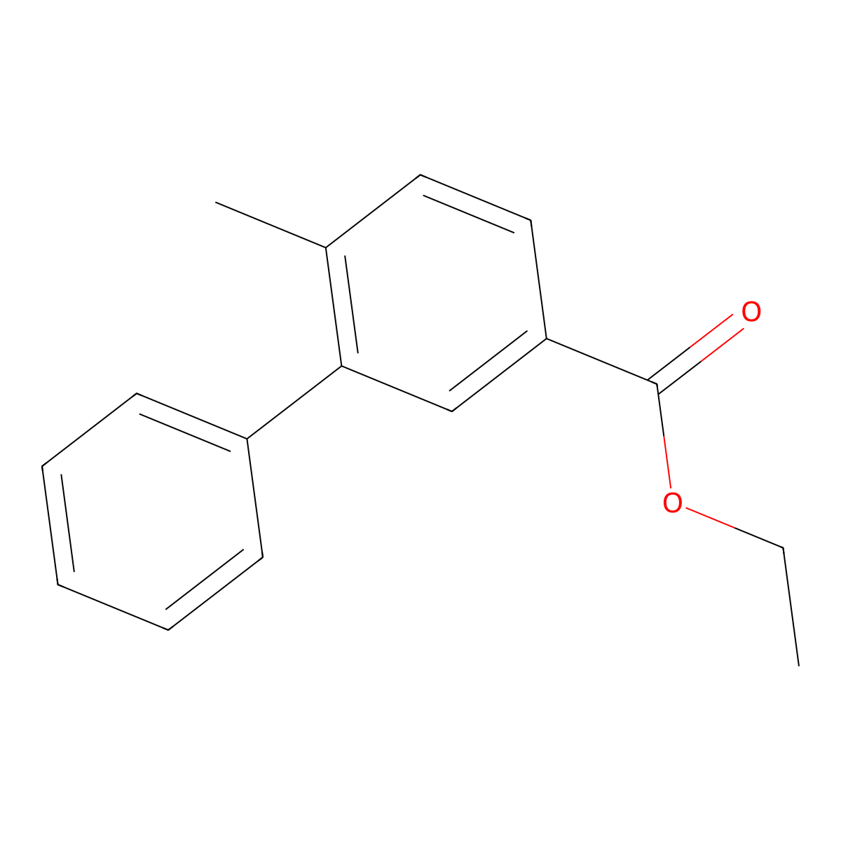 Ethyl 6-methyl-[1,1'-biphenyl]-3-carboxylate molecular structure, CAS 2901083-11-0