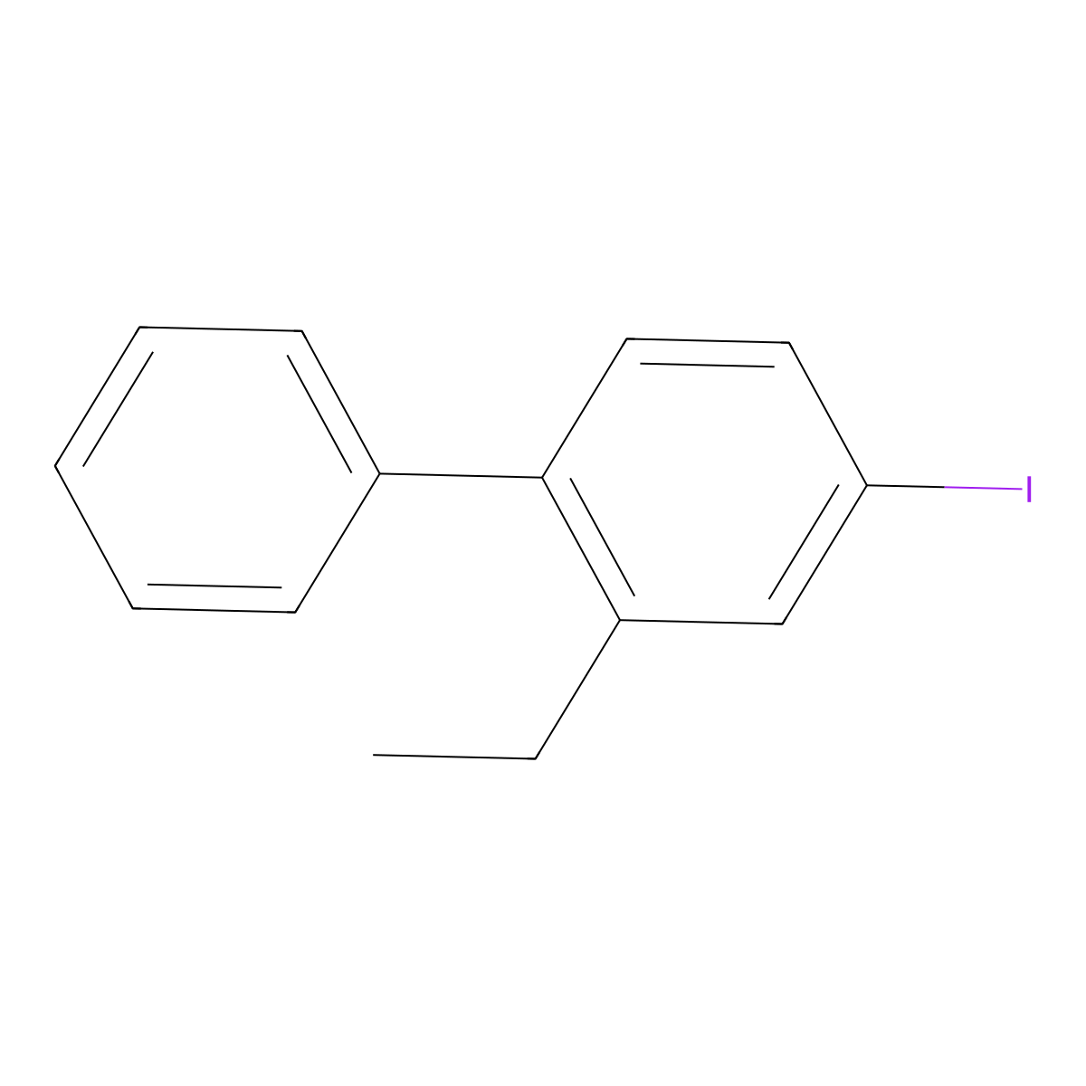 2-Ethyl-4-iodo-1,1'-biphenyl molecular structure, CAS 2901083-25-6