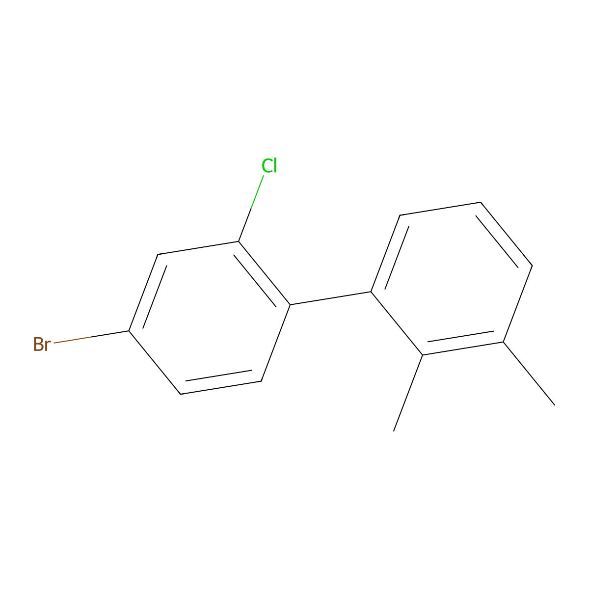 4'-Bromo-2'-chloro-2,3-dimethyl-1,1'-biphenyl molecular structure, CAS 2901083-28-9