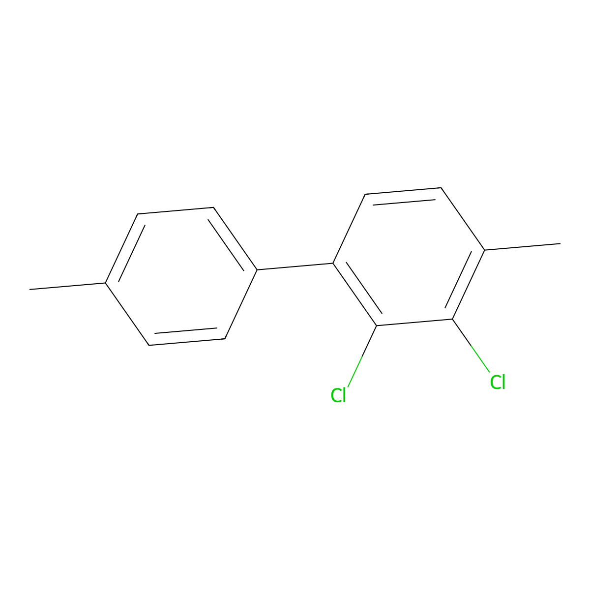 2,3-Dichloro-4,4'-dimethyl-1,1'-biphenyl molecular structure, CAS 2901083-31-4