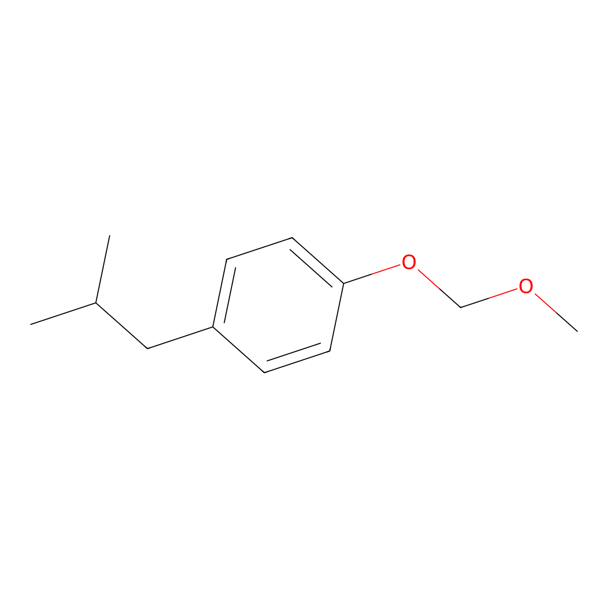 1-Isobutyl-4-(methoxymethoxy)benZene molecular structure, CAS 2901083-32-5