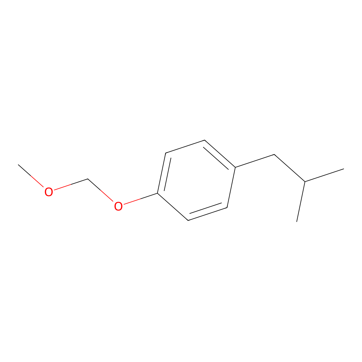 1-Isobutyl-4-(methoxymethoxy)benZene molecular structure, CAS 2901083-32-5
