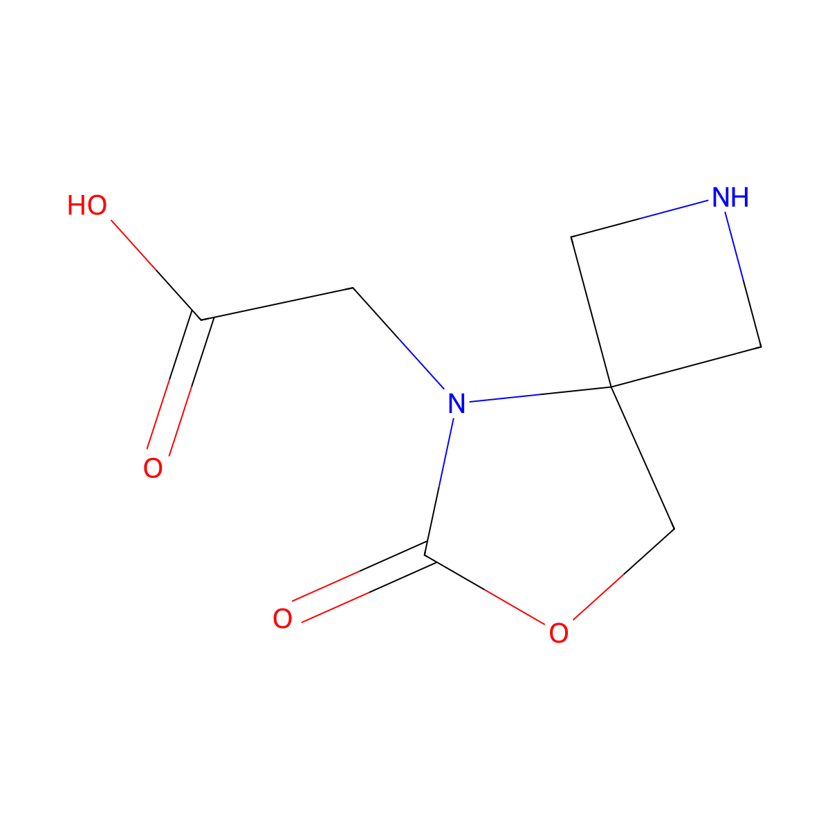 2-{6-Oxo-7-oxa-2,5-diazaspiro[3.4]octan-5-yl}acetic acid molecular structure, CAS 2901083-41-6
