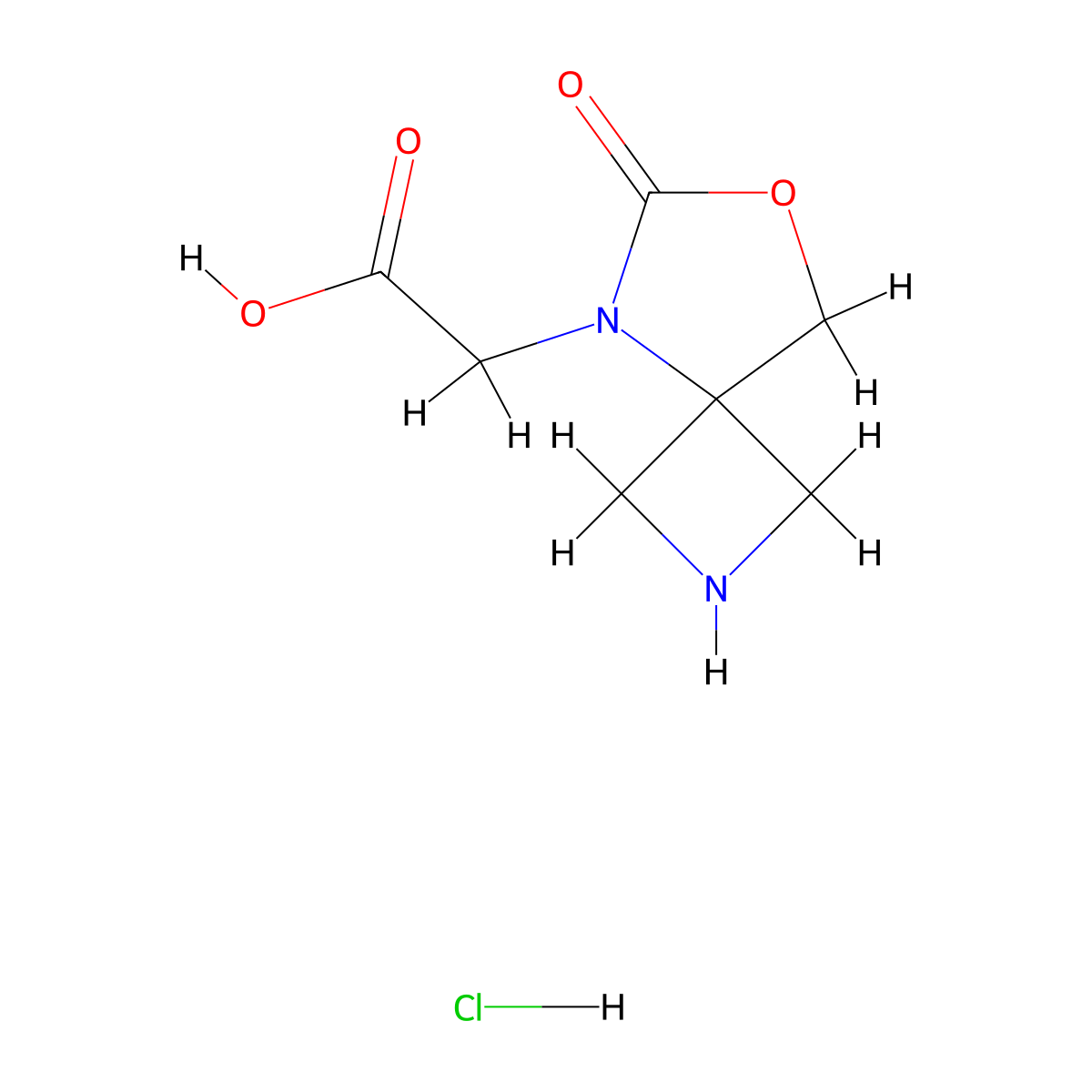 2-{6-Oxo-7-oxa-2,5-diazaspiro[3.4]octan-5-yl}acetic acid hydrochloride molecular structure, CAS 2901083-42-7