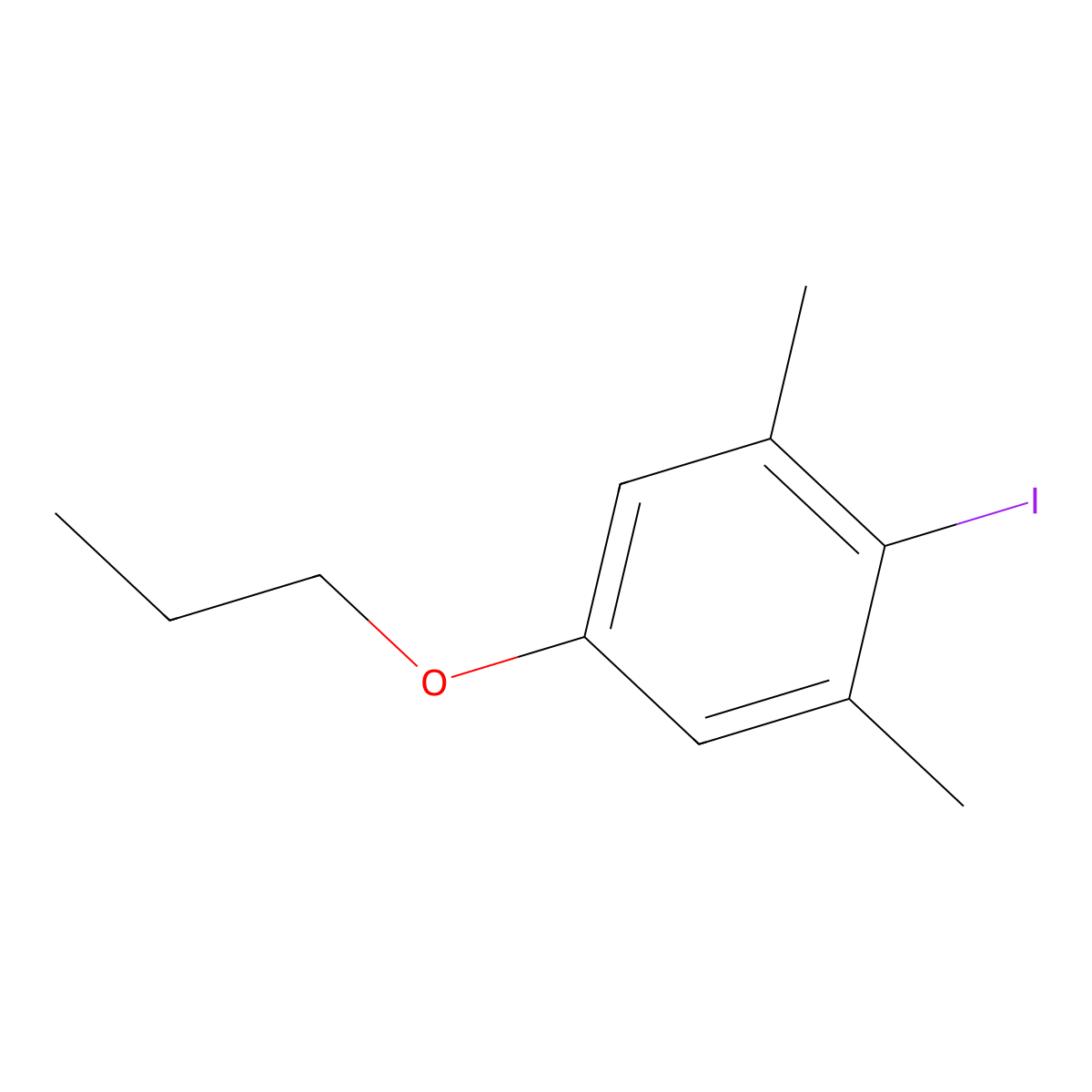 2-Iodo-1,3-dimethyl-5-propoxybenZene molecular structure, CAS 2901084-53-3