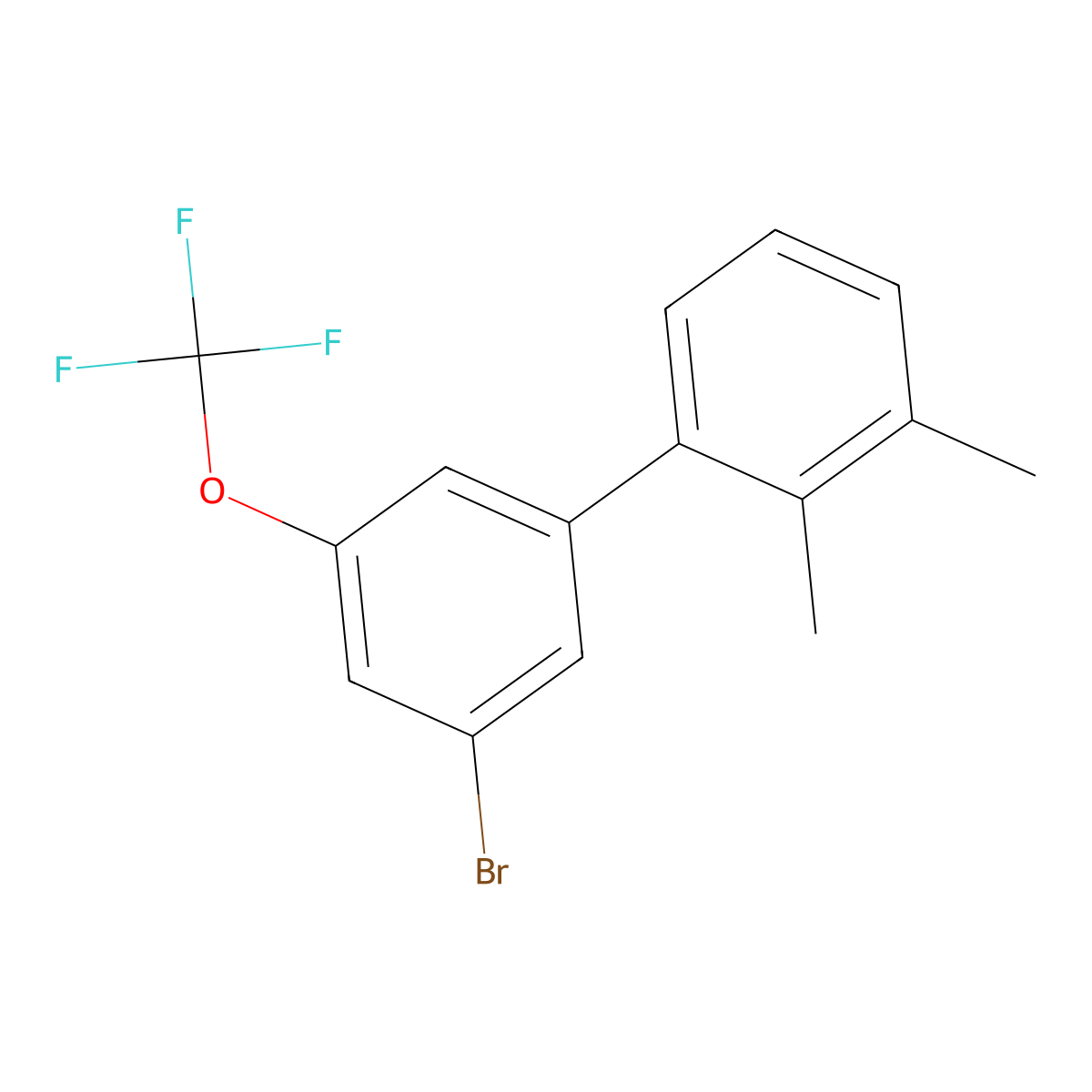 3'-Bromo-2,3-dimethyl-5'-(trifluoromethoxy)-1,1'-biphenyl molecular structure, CAS 2901084-78-2