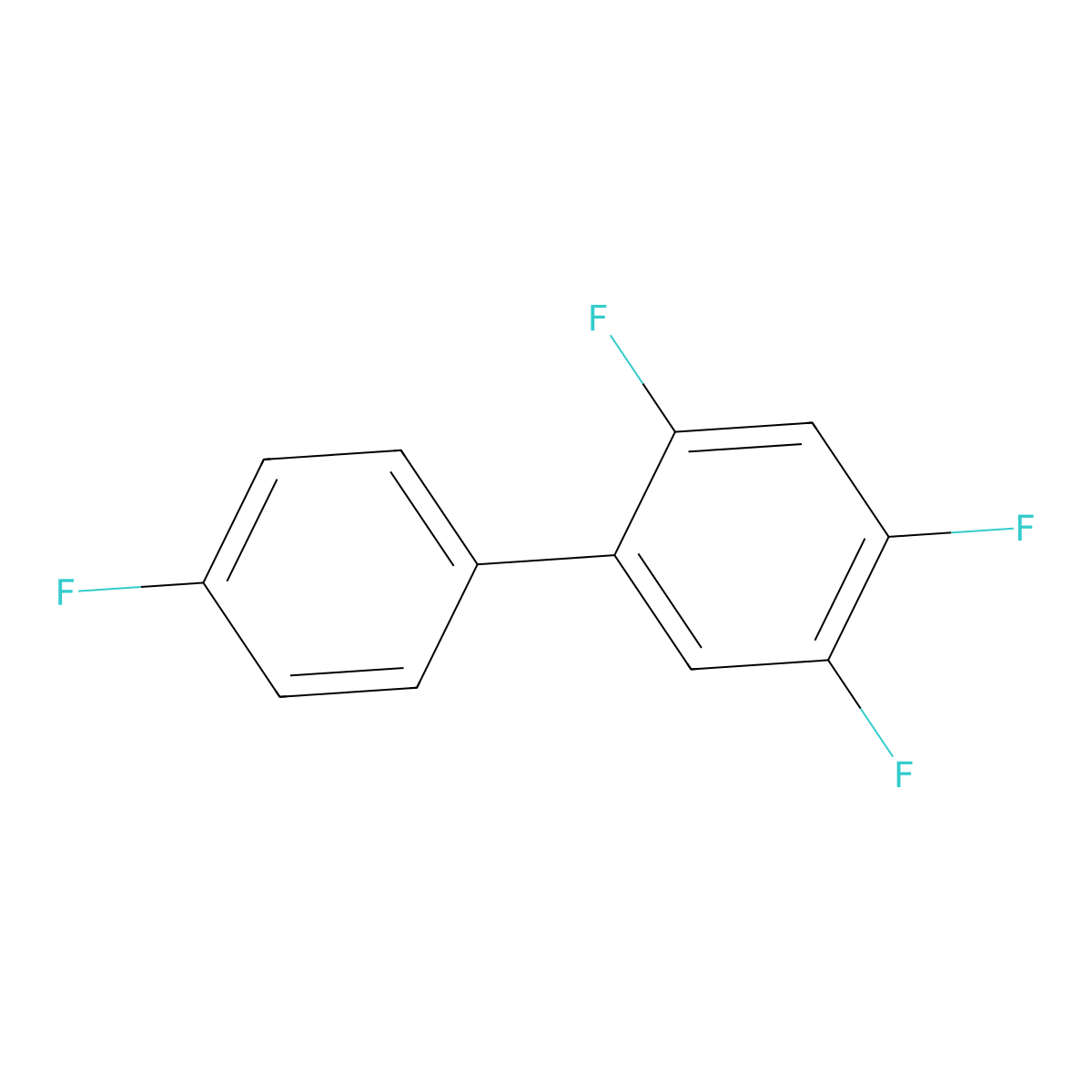 2,4,4',5-Tetrafluoro-1,1'-biphenyl molecular structure, CAS 2901084-92-0