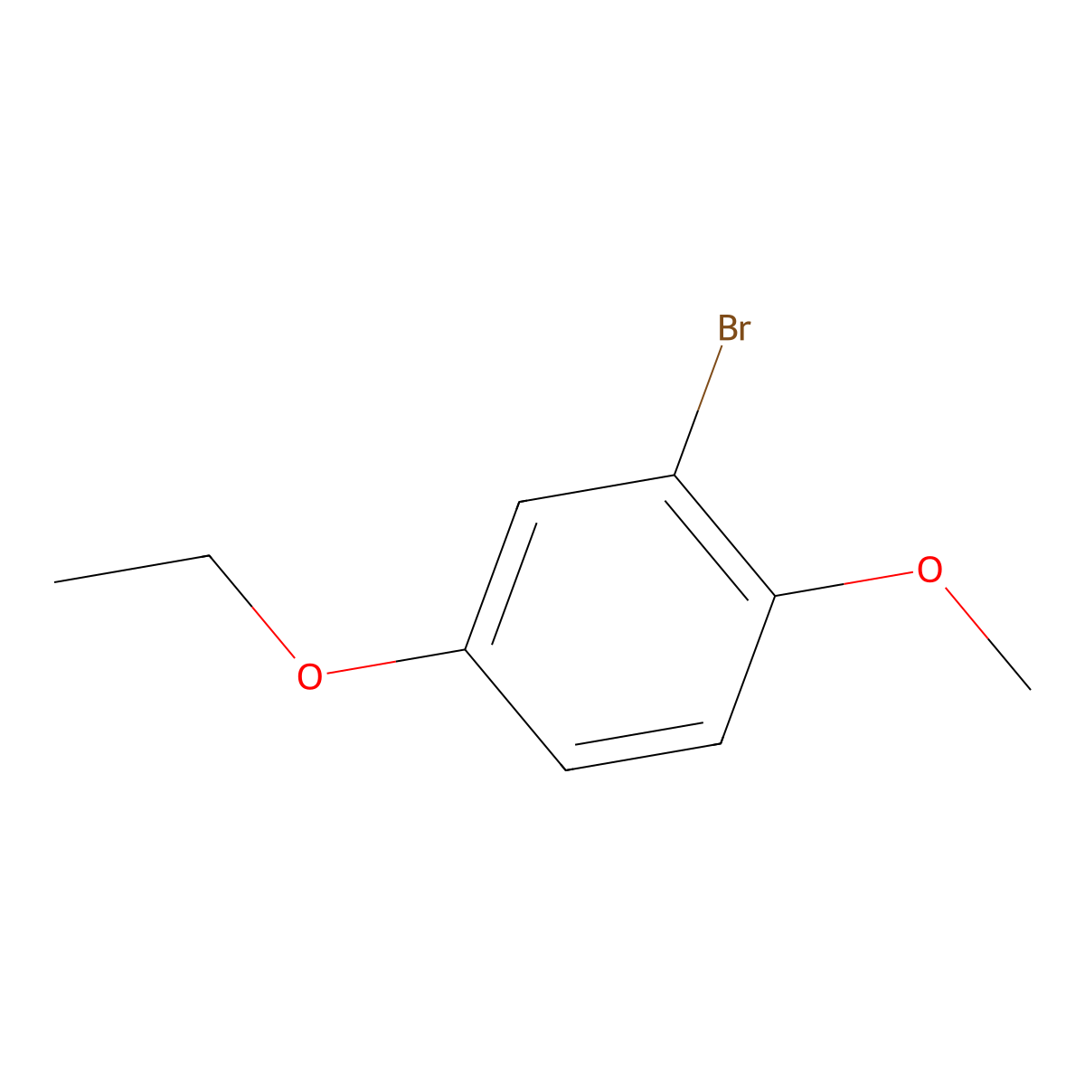 2-Bromo-4-ethoxy-1-methoxybenZene molecular structure, CAS 2901084-99-7
