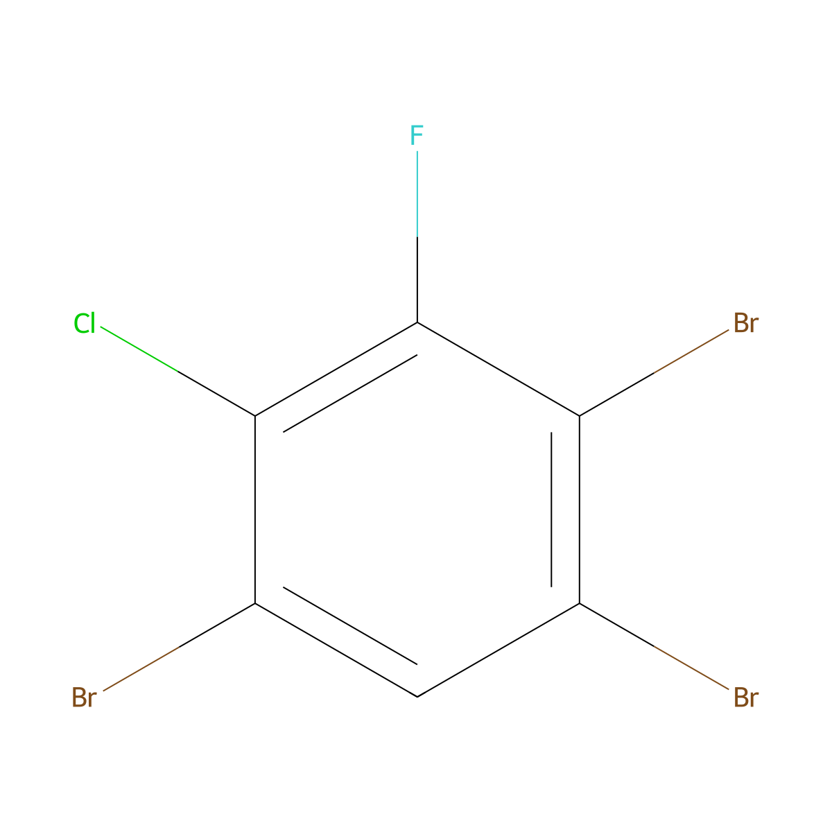 1,2,5-Tribromo-4-chloro-3-fluorobenZene molecular structure, CAS 2901085-12-7