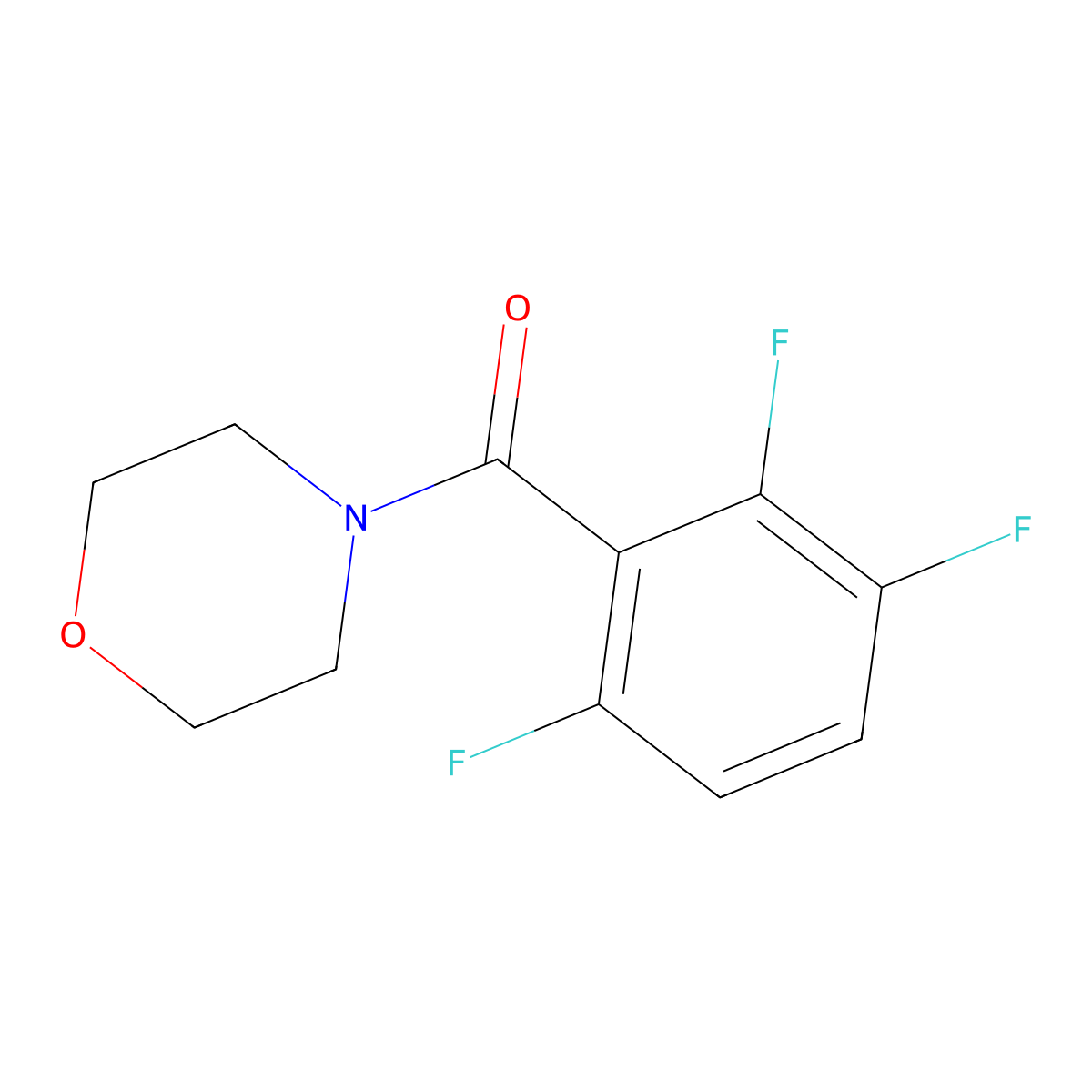 Morpholino(2,3,6-trifluorophenyl)methanone molecular structure, CAS 2901085-16-1