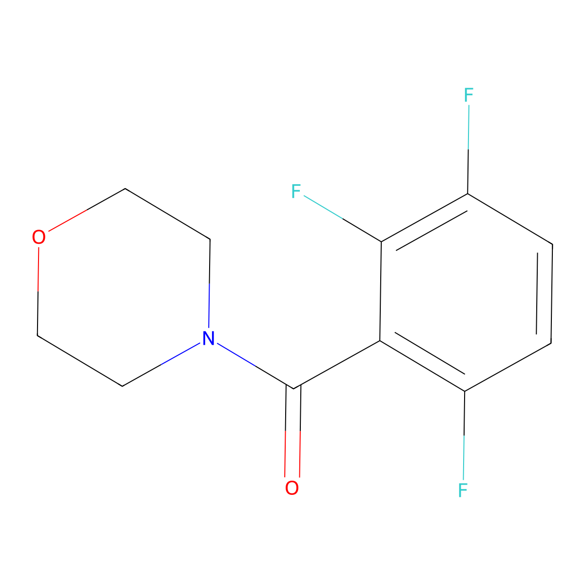 Morpholino(2,3,6-trifluorophenyl)methanone molecular structure, CAS 2901085-16-1