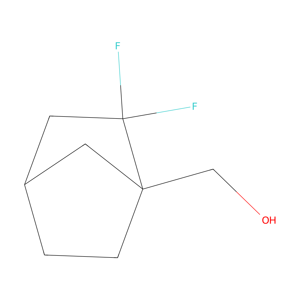 {2,2-Difluorobicyclo[2.2.1]heptan-1-yl}methanol molecular structure, CAS 2901085-33-2