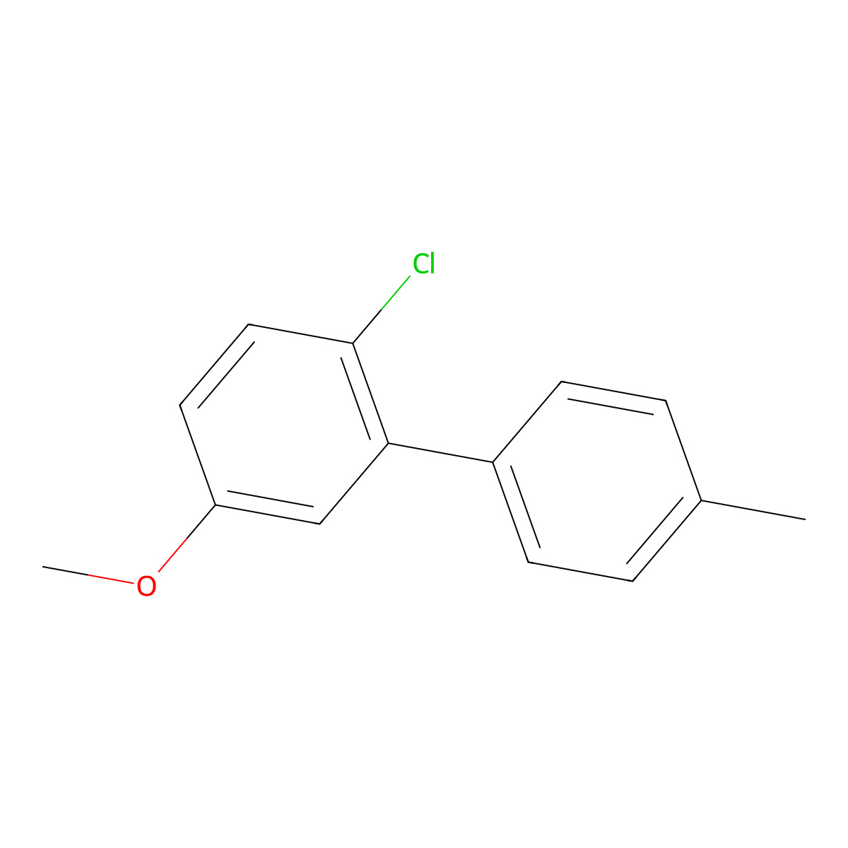 2-Chloro-5-methoxy-4'-methyl-1,1'-biphenyl molecular structure, CAS 2901085-41-2