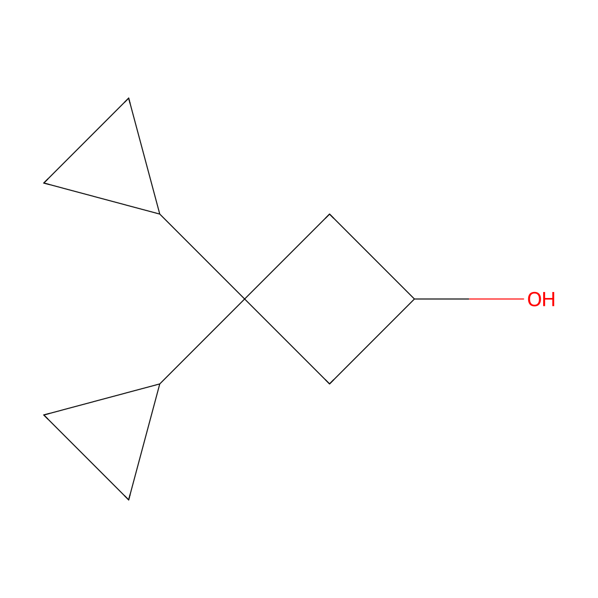 3,3-Dicyclopropylcyclobutan-1-ol molecular structure, CAS 2901085-69-4