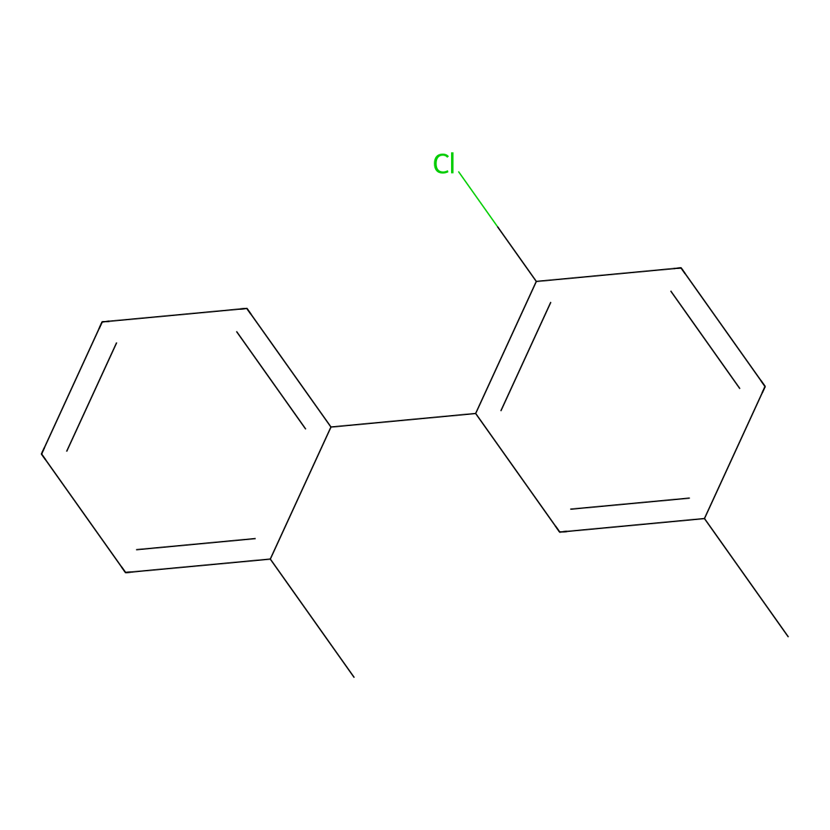 2-Chloro-2',5-dimethyl-1,1'-biphenyl molecular structure, CAS 2901085-74-1