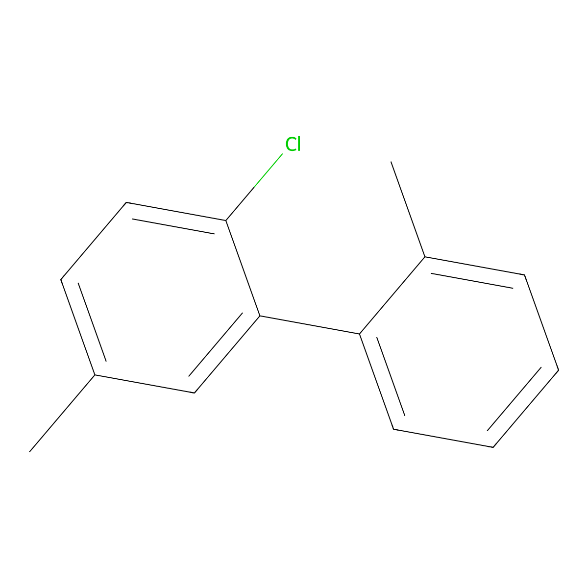 2-Chloro-2',5-dimethyl-1,1'-biphenyl molecular structure, CAS 2901085-74-1