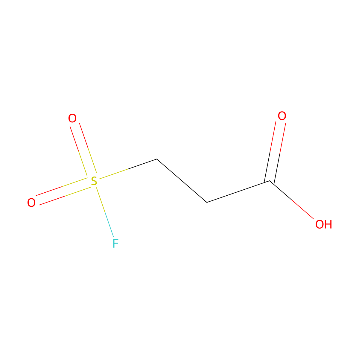 3-(Fluorosulfonyl)propanoic acid molecular structure, CAS 2901085-76-3