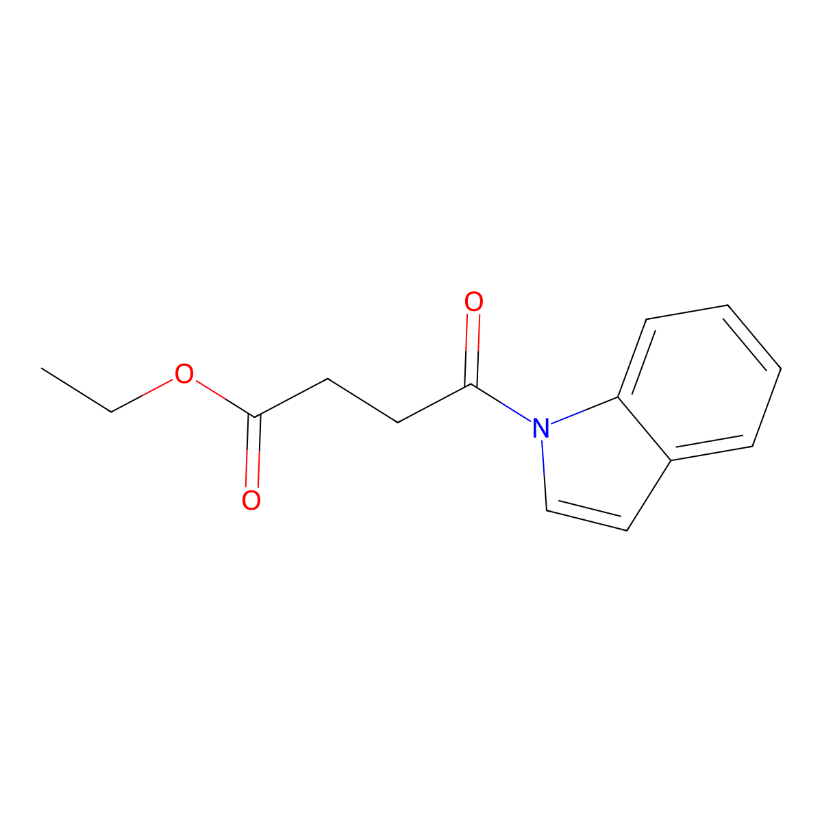 Ethyl 4-(1H-indol-1-YL)-4-oxobutanoate molecular structure, CAS 2901086-11-9