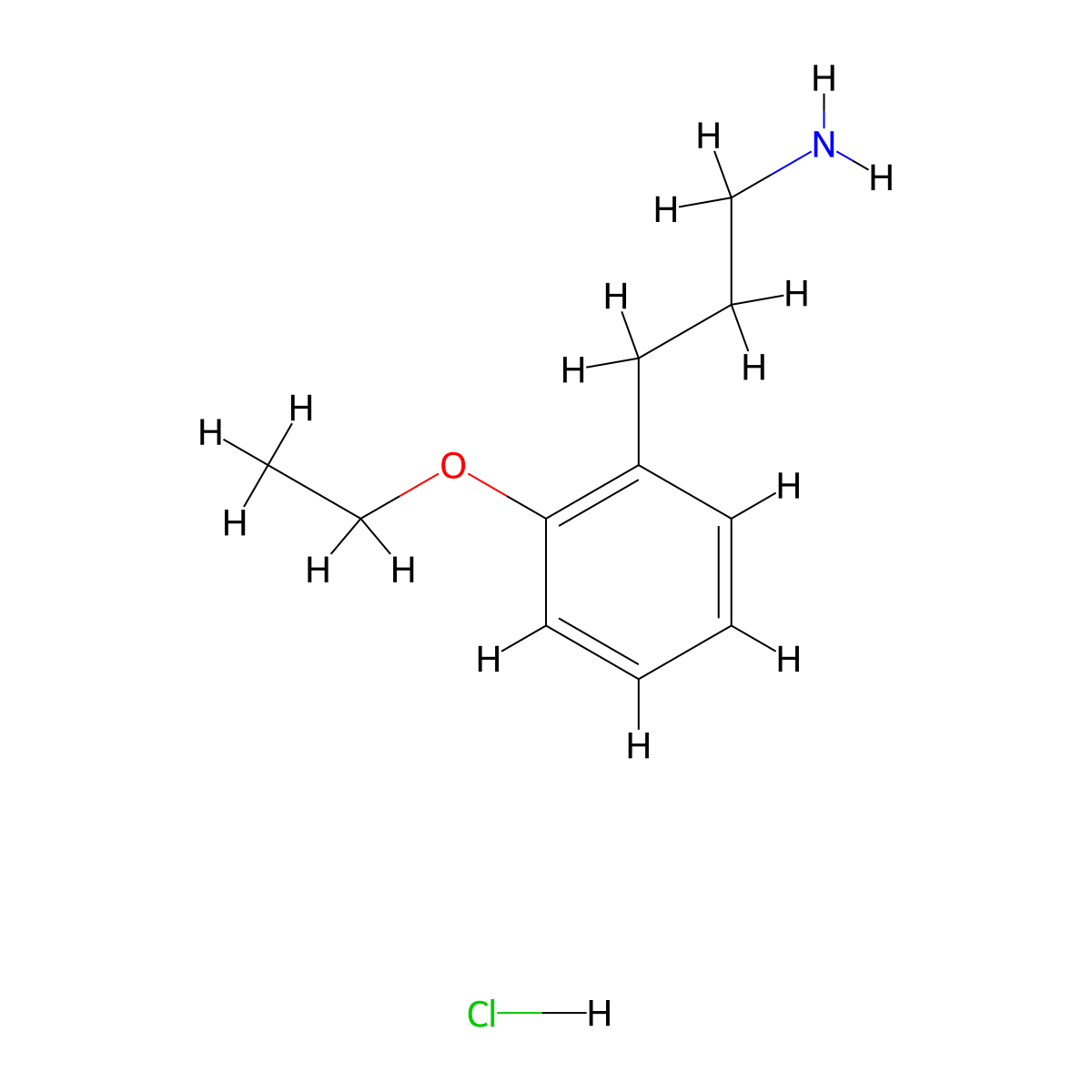 3-(2-Ethoxyphenyl)propan-1-amine hydrochloride molecular structure, CAS 2901086-14-2