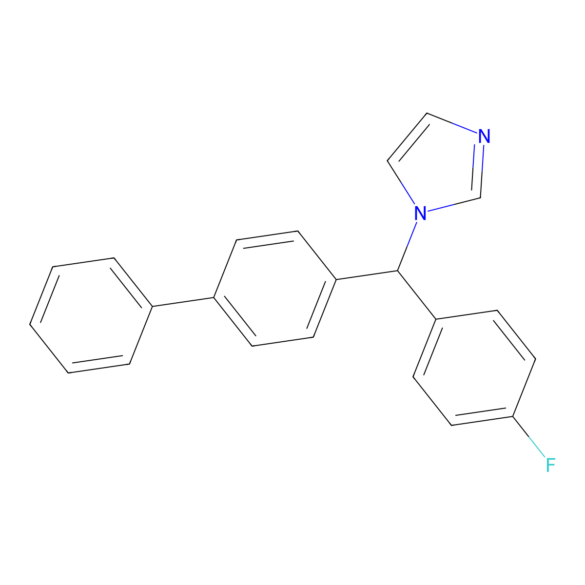1-([1,1'-Biphenyl]-4-yl(4-fluorophenyl)methyl)-1H-imidazole molecular structure, CAS 2901086-16-4