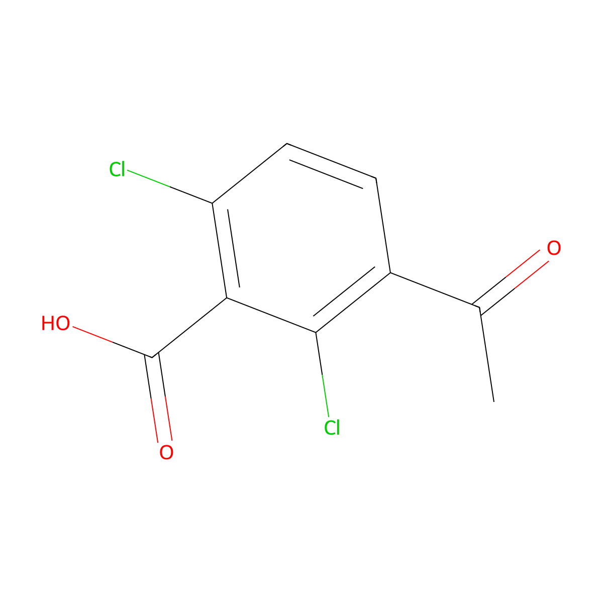 3-Acetyl-2,6-dichlorobenZoic acid molecular structure, CAS 2901086-19-7
