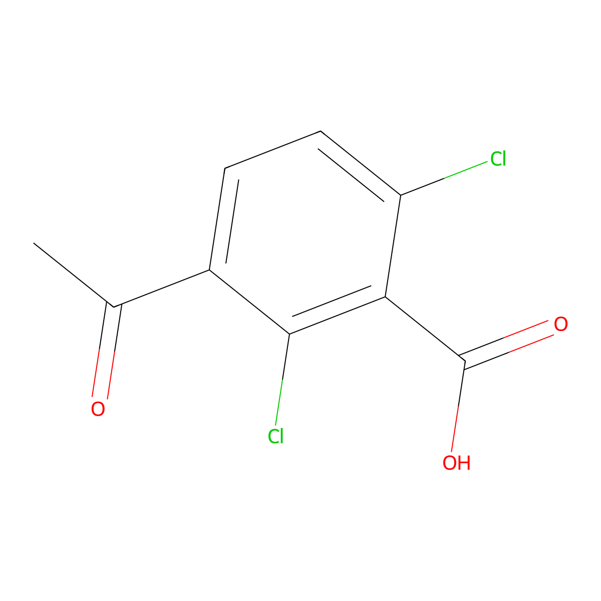 3-Acetyl-2,6-dichlorobenZoic acid molecular structure, CAS 2901086-19-7
