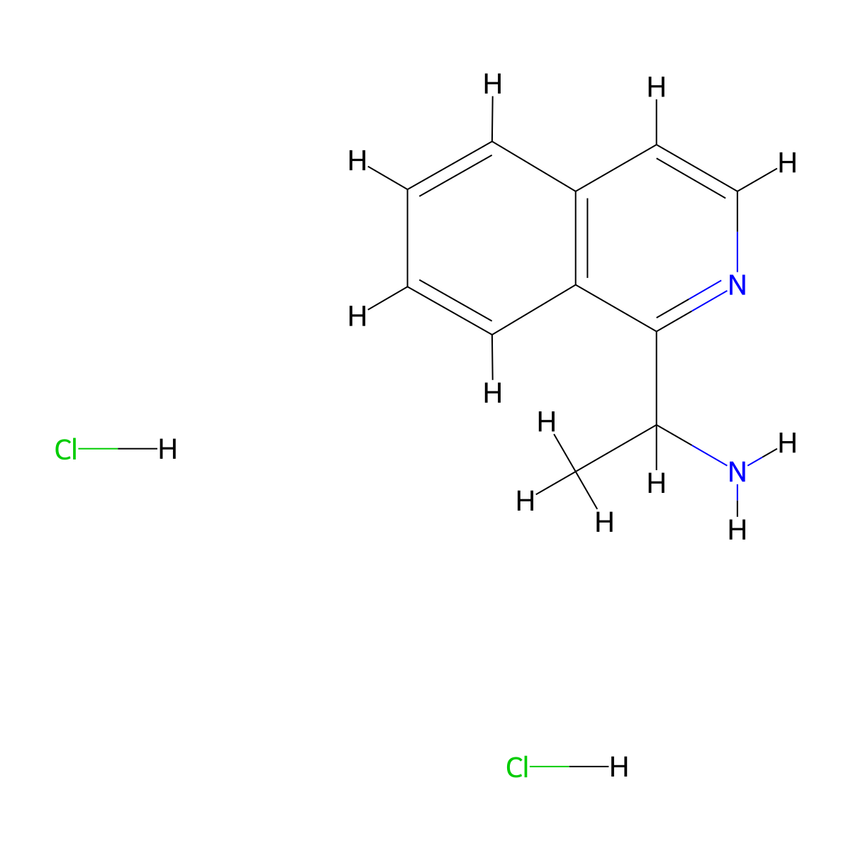 1-(Isoquinolin-1-yl)ethan-1-amine dihydrochloride molecular structure, CAS 2901086-34-6