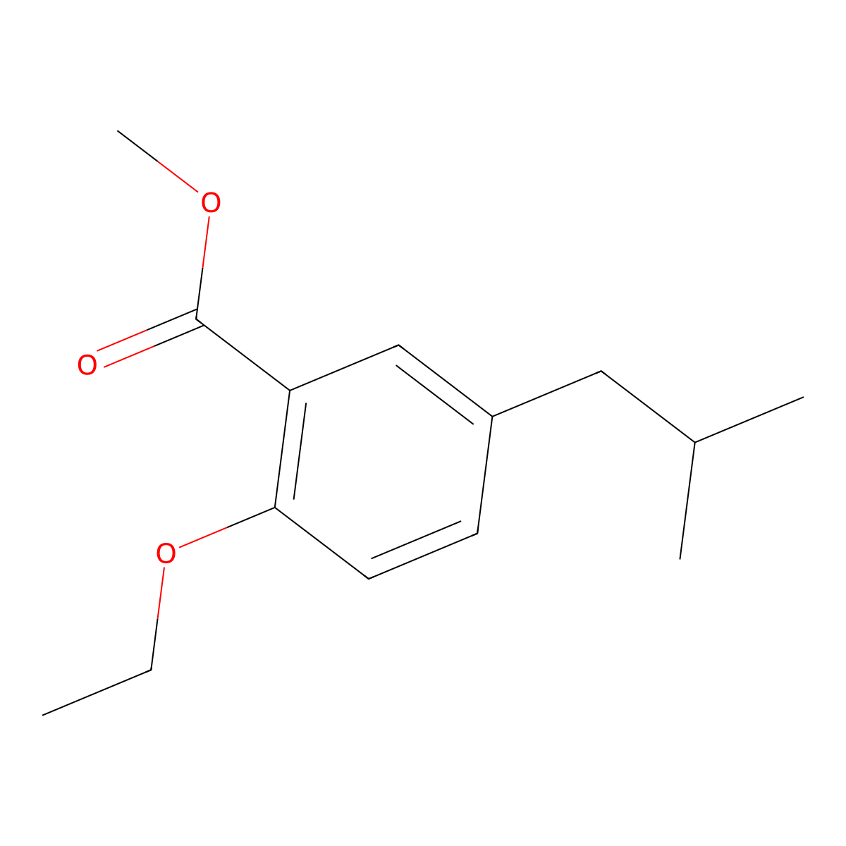 Methyl 2-ethoxy-5-isobutylbenZoate molecular structure, CAS 2901086-47-1