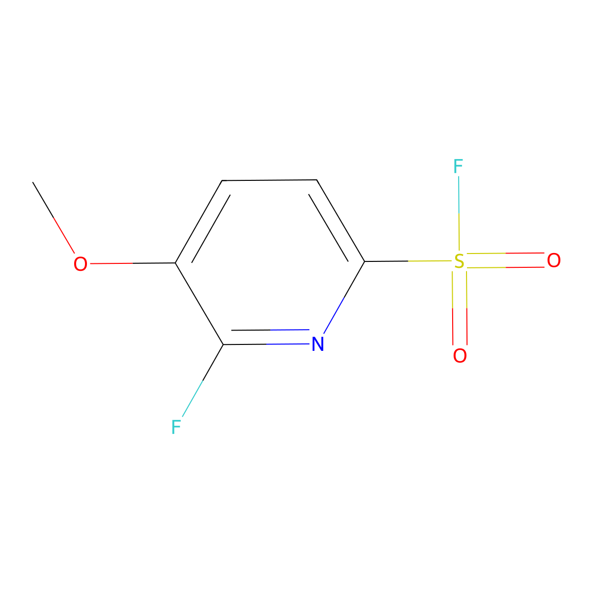 6-Fluoro-5-methoxypyridine-2-sulfonyl fluoride molecular structure, CAS 2901095-15-4