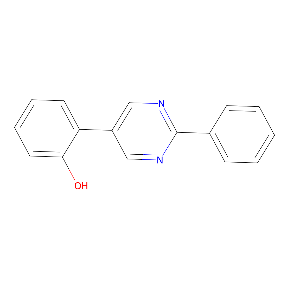 2-(2-Phenylpyrimidin-5-yl)phenol molecular structure, CAS 2901095-21-2