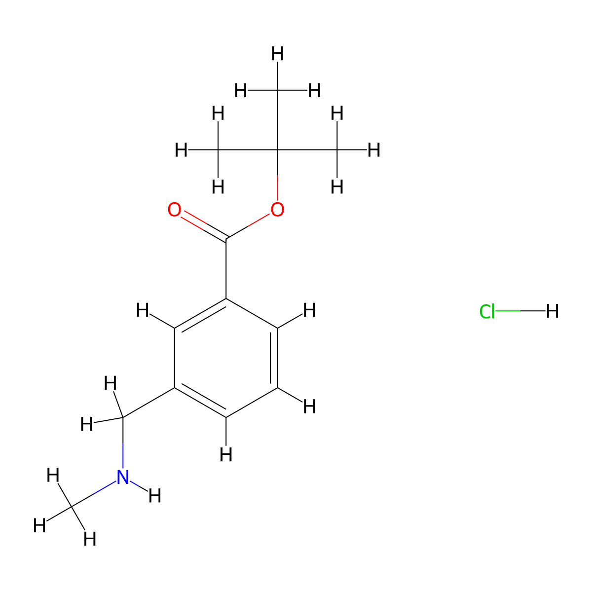 Tert-butyl 3-[(methylamino)methyl]benzoate hydrochloride molecular structure, CAS 2901095-36-9