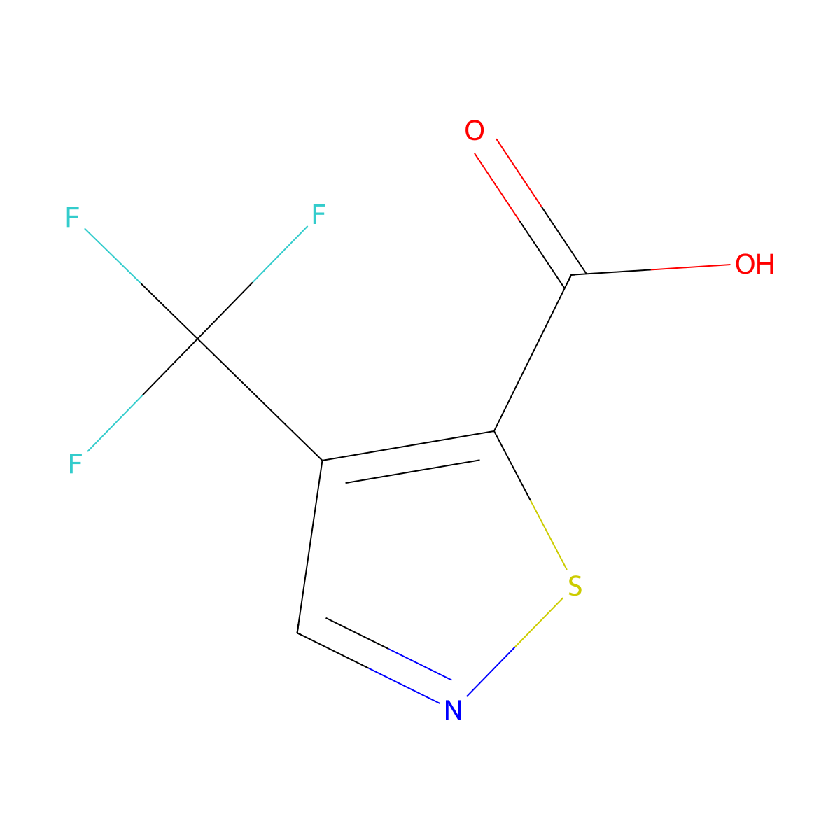 4-(Trifluoromethyl)-1,2-thiazole-5-carboxylic acid molecular structure, CAS 2901095-57-4