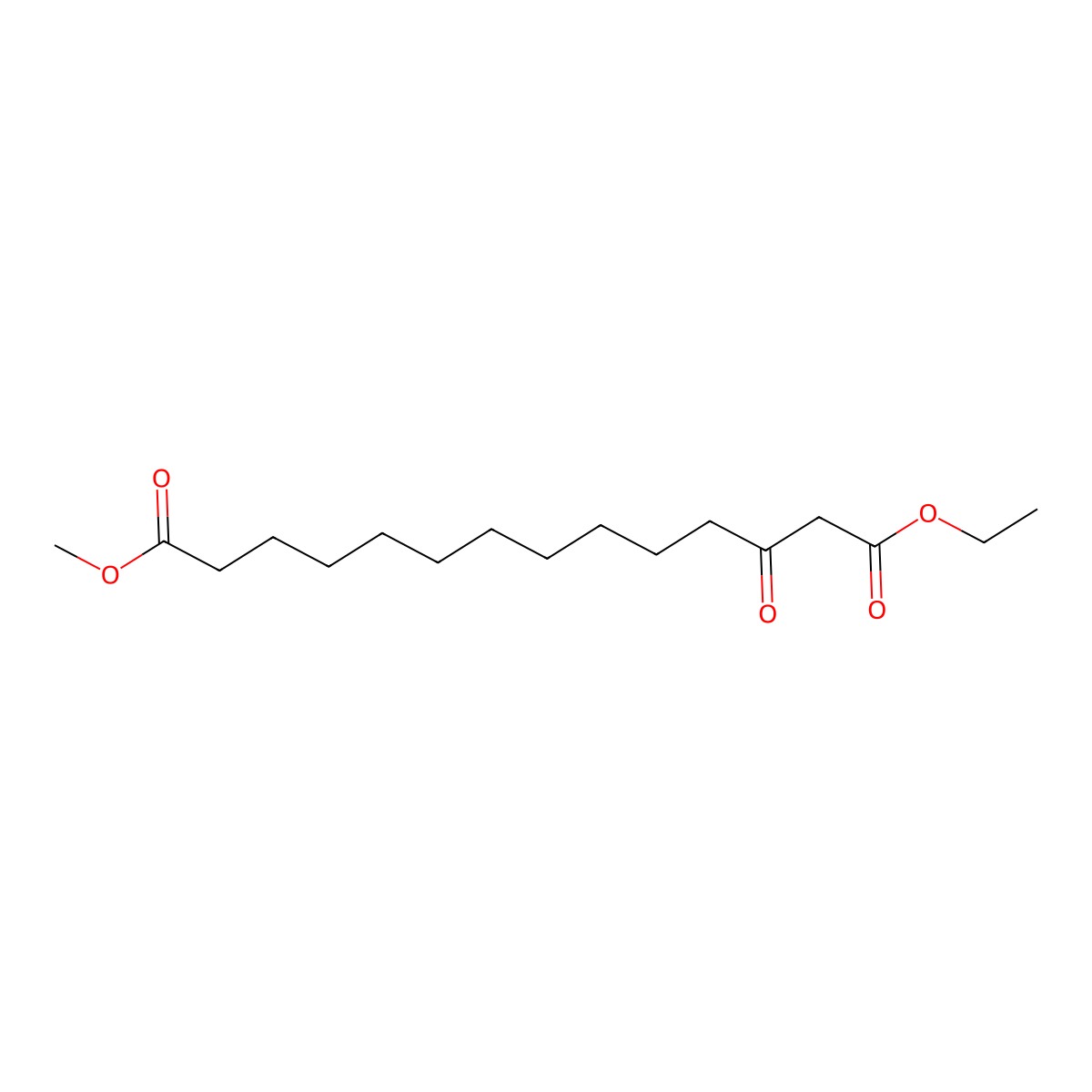 1-Ethyl 14-methyl 3-oxotetradecanedioate molecular structure, CAS 2901095-61-0