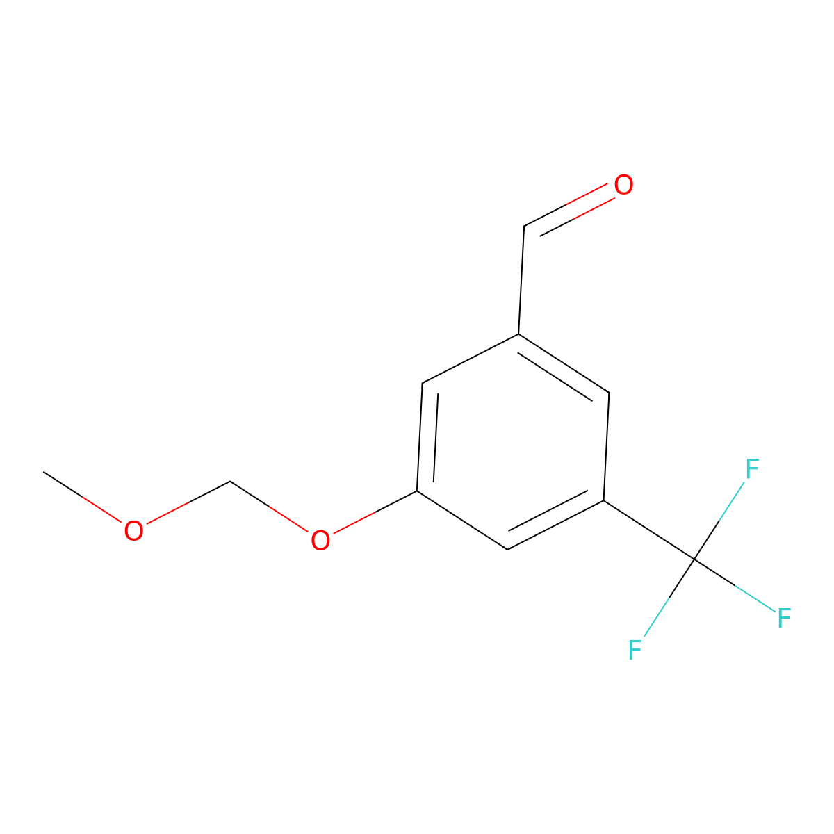 3-(Methoxymethoxy)-5-(trifluoromethyl)benzaldehyde molecular structure, CAS 2901095-63-2