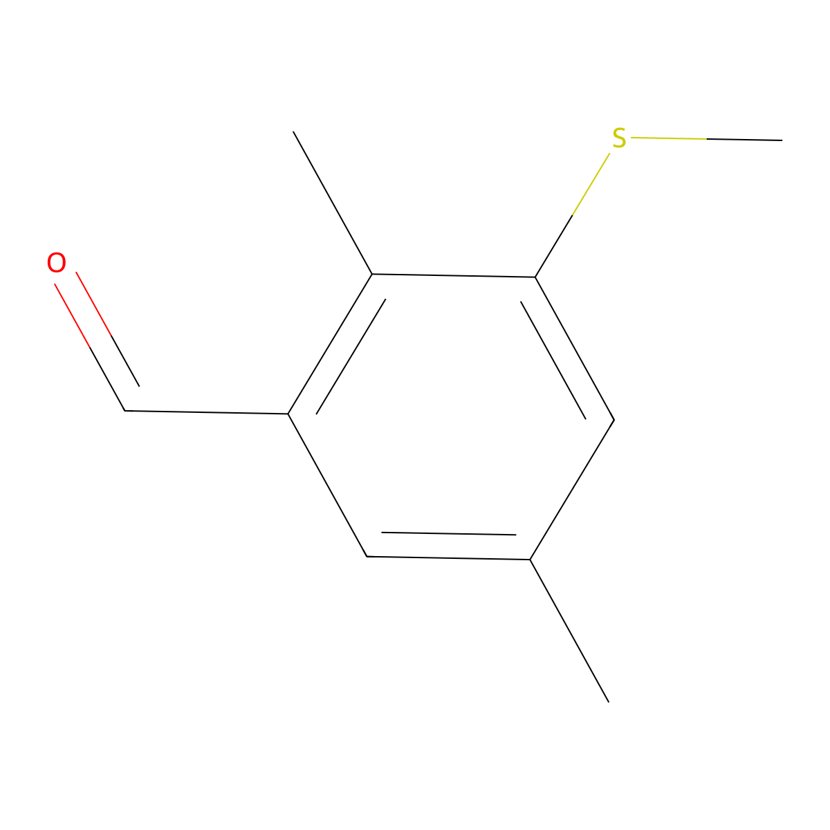 2,5-Dimethyl-3-(methylthio)benZaldehyde molecular structure, CAS 2901096-32-8