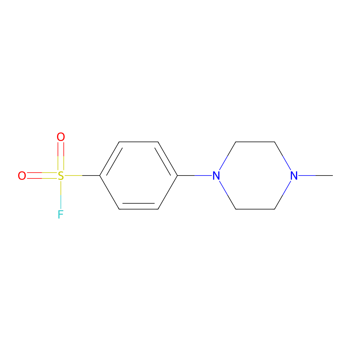 4-(4-Methylpiperazin-1-yl)benzene-1-sulfonyl fluoride molecular structure, CAS 2901096-65-7