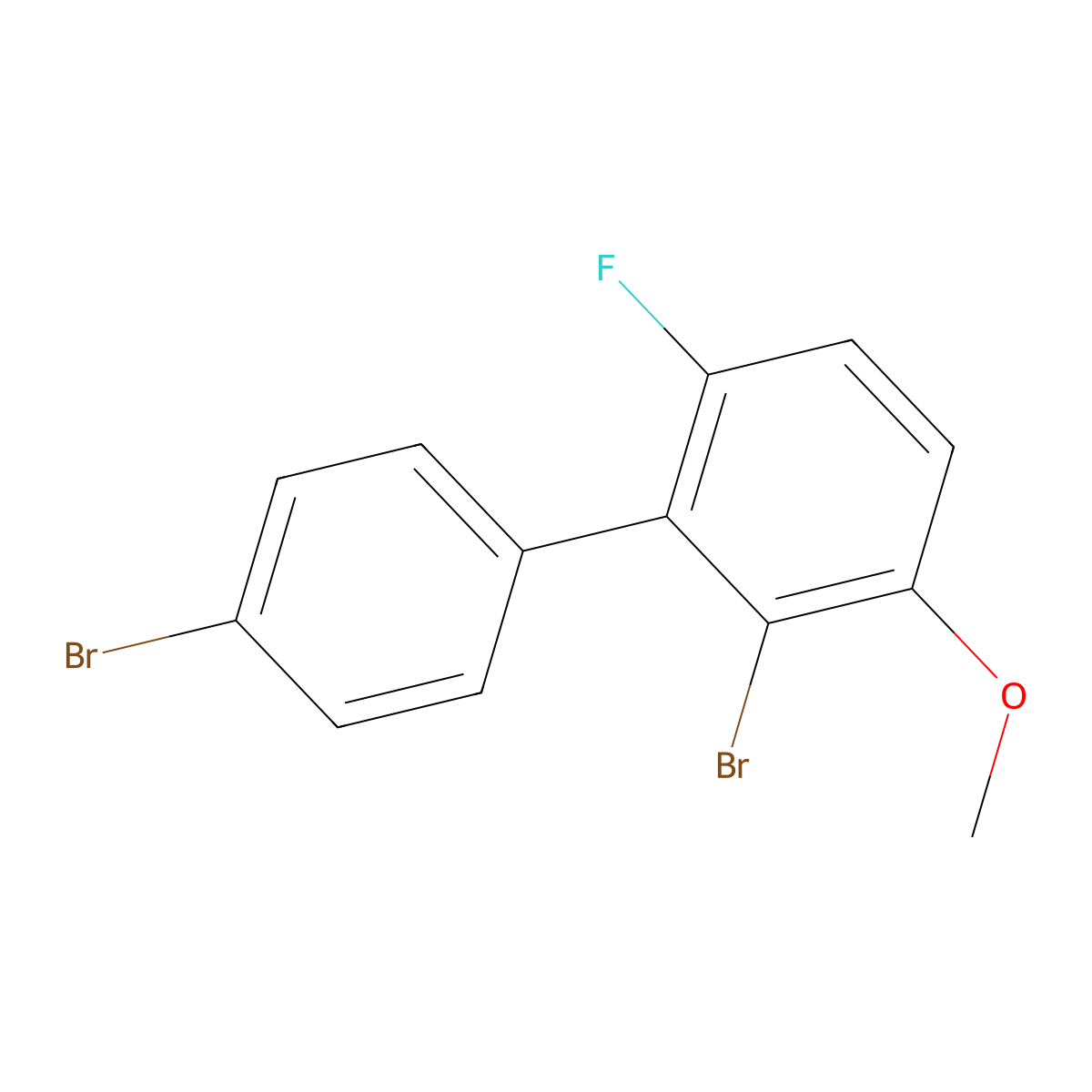 2,4'-Dibromo-6-fluoro-3-methoxy-1,1'-biphenyl molecular structure, CAS 2901096-81-7