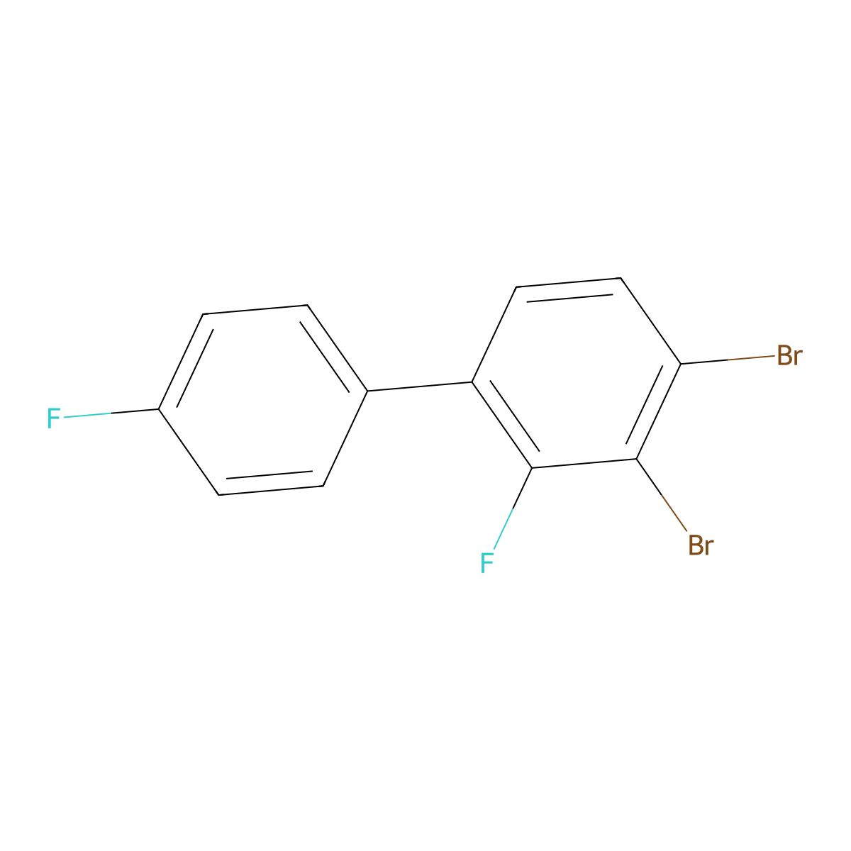 3,4-Dibromo-2,4'-difluoro-1,1'-biphenyl molecular structure, CAS 2901096-98-6