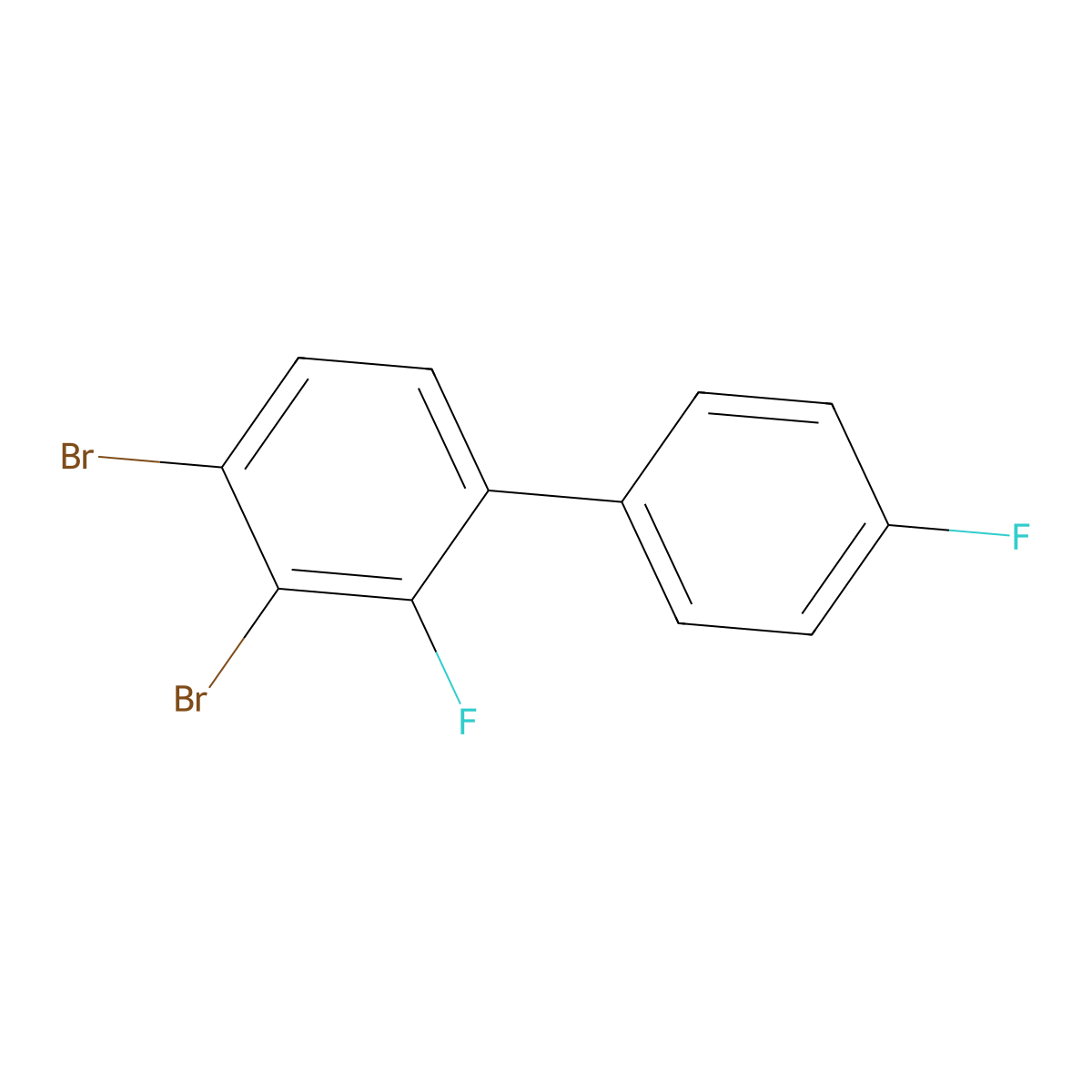 3,4-Dibromo-2,4'-difluoro-1,1'-biphenyl molecular structure, CAS 2901096-98-6
