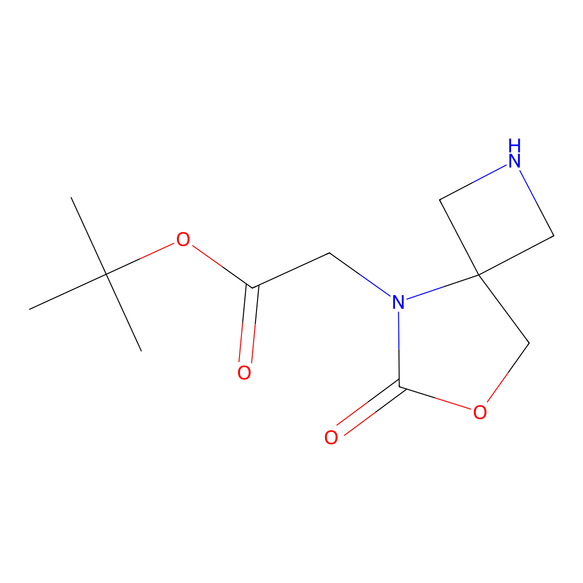 Tert-butyl 2-{6-oxo-7-oxa-2,5-diazaspiro[3.4]octan-5-yl}acetate molecular structure, CAS 2901097-00-3