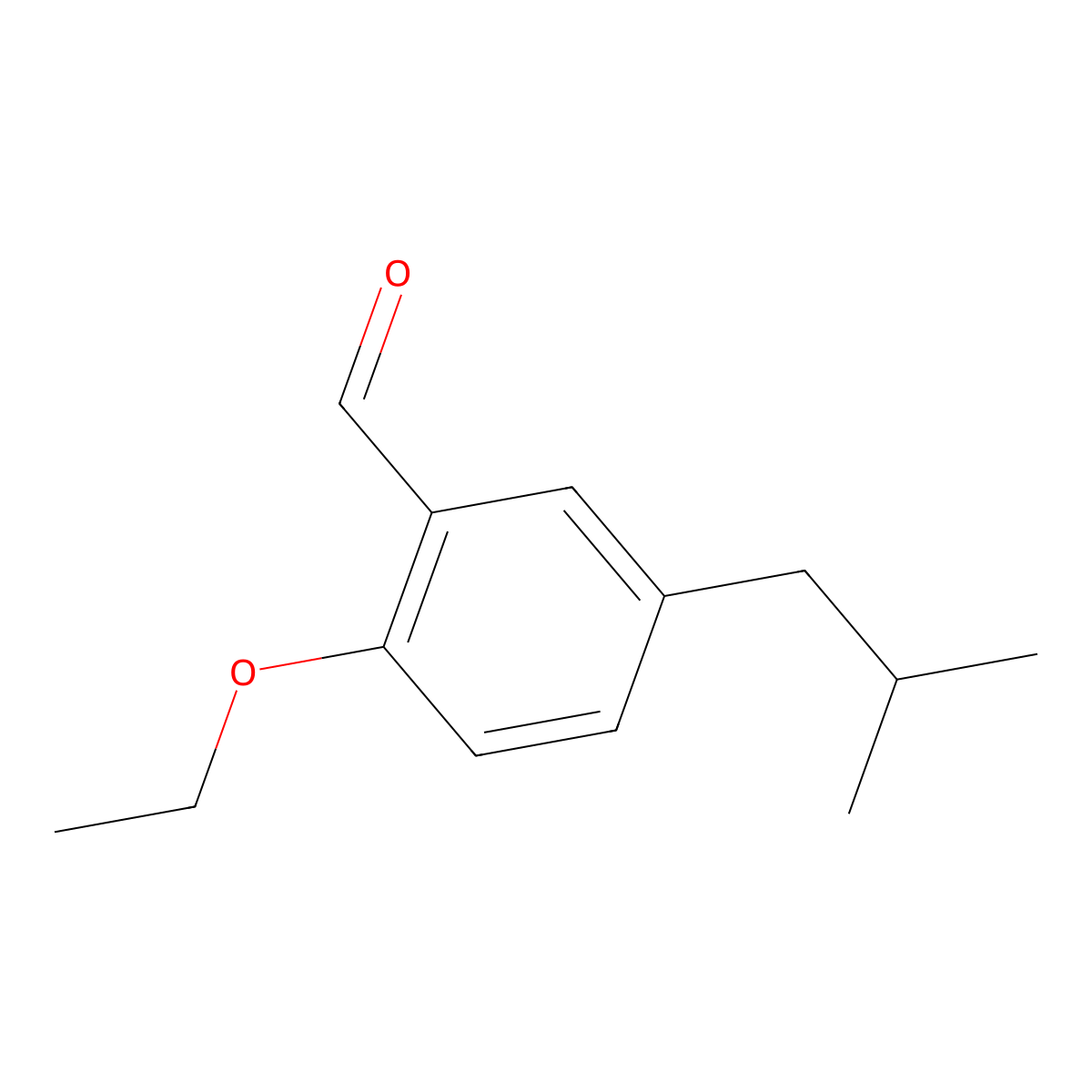 2-Ethoxy-5-isobutylbenzaldehyde molecular structure, CAS 2901097-20-7