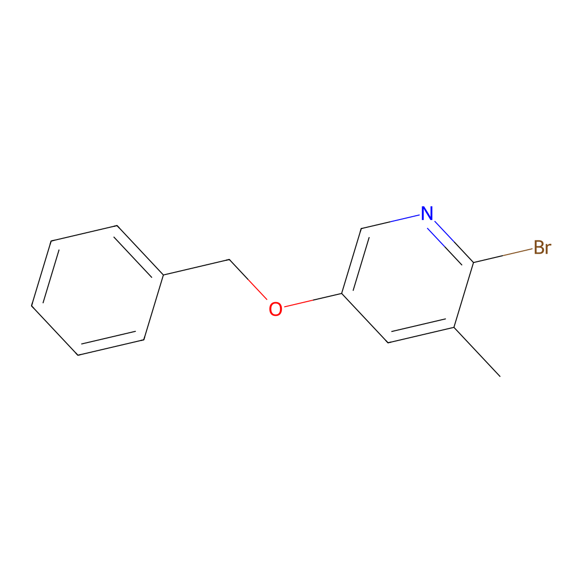 5-(BenZyloxy)-2-bromo-3-methylpyridine molecular structure, CAS 2901098-17-5